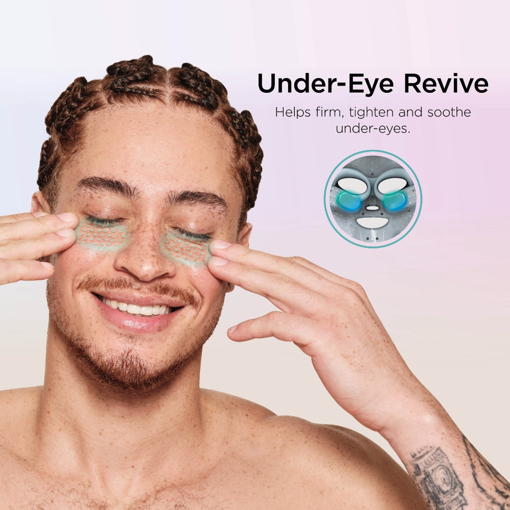 Shark Beauty CryoGlow Under-Eye Cooling &amp; LED Anti-Ageing &amp; Blemish Repair Mask Blue Frost