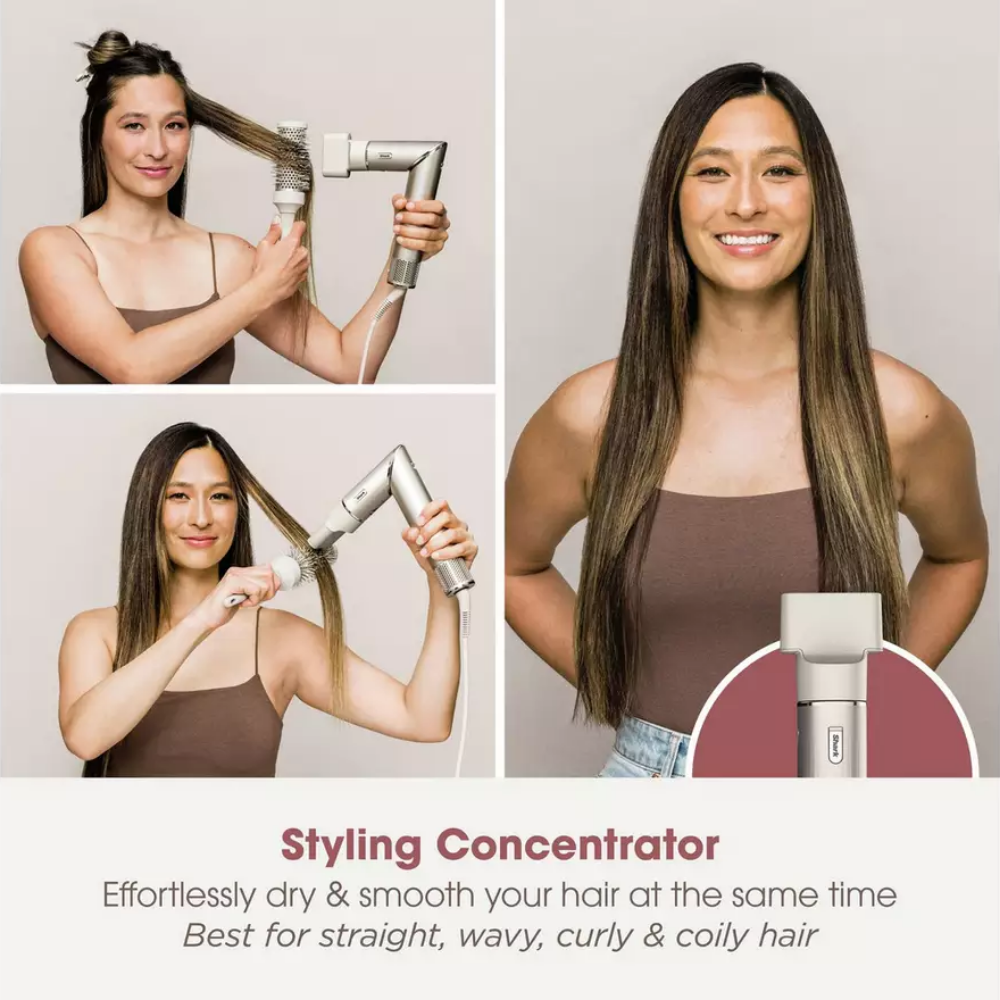 Shark Beauty FlexStyle 5-In-1 Air Styler &amp; Hair Dryer with Storage Case Stone