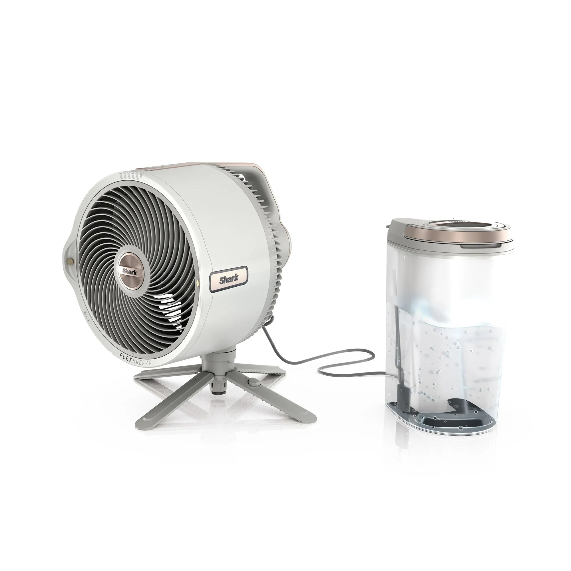 Shark FlexBreeze Pro Mist Indoor Outdoor Pedestal &amp; Table Fan With Water Tank