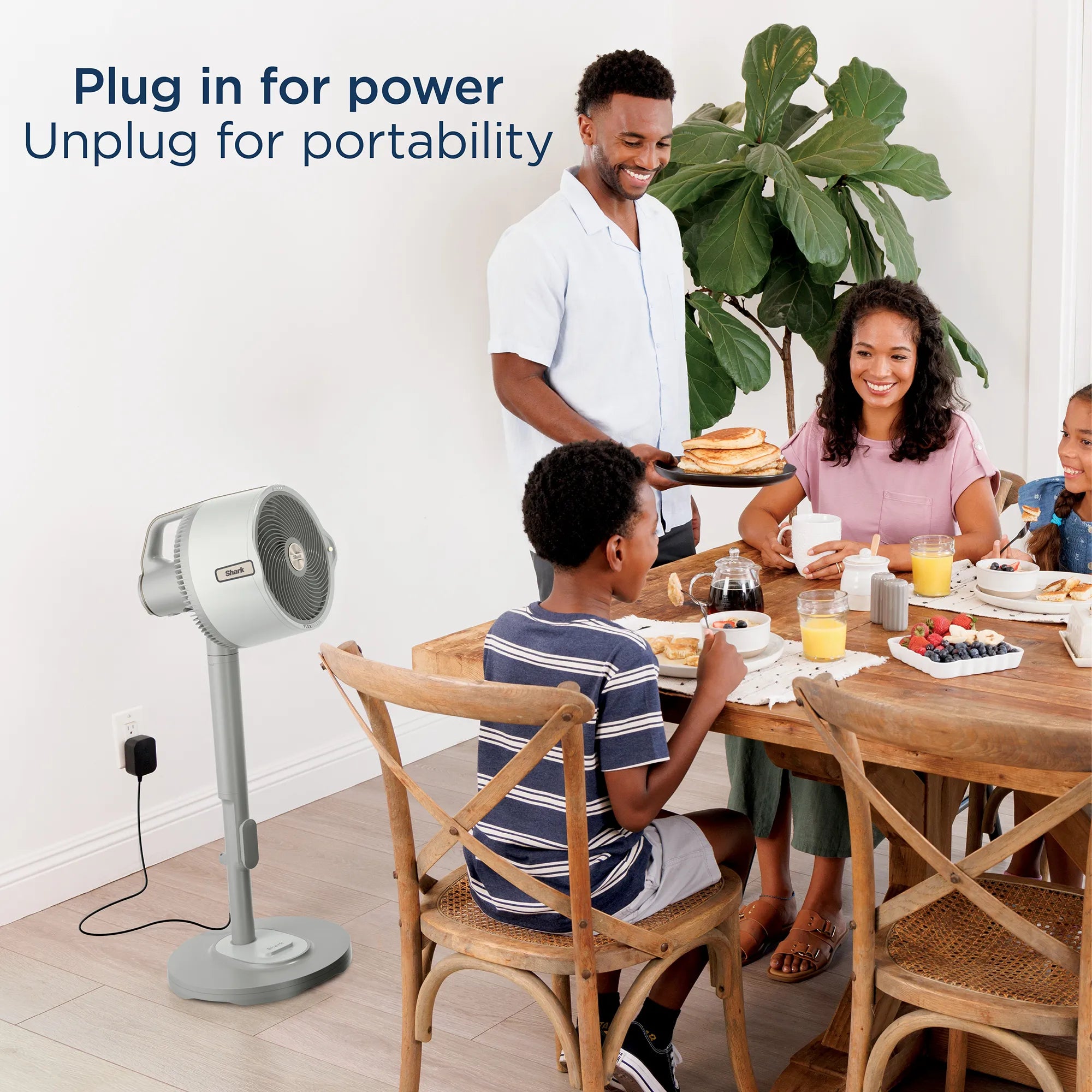 Shark FlexBreeze Pro Mist Indoor Outdoor Pedestal &amp; Table Fan With Water Tank