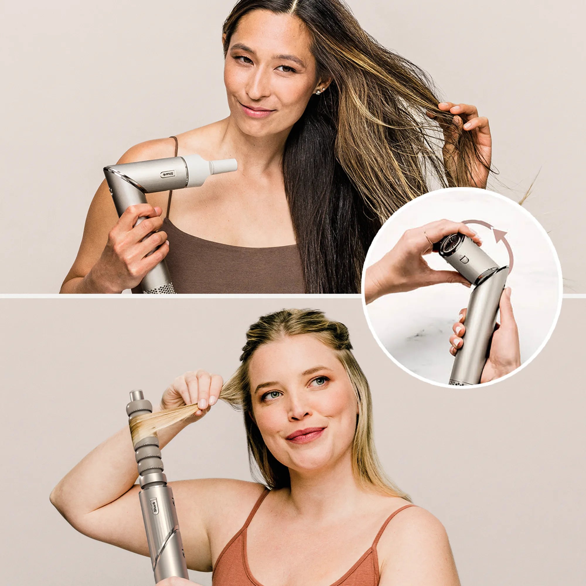 Shark FlexStyle Build Your Own Air Styling &amp; Hair Drying System - Stone